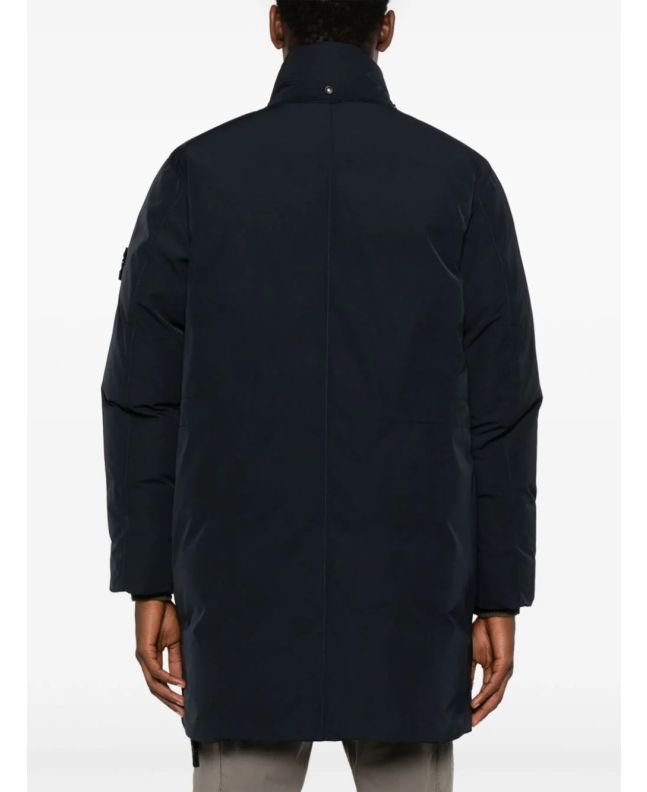 Spezial Madrid Stone Island 70726 Polyester Micro Twill Down Parka Navy Blue