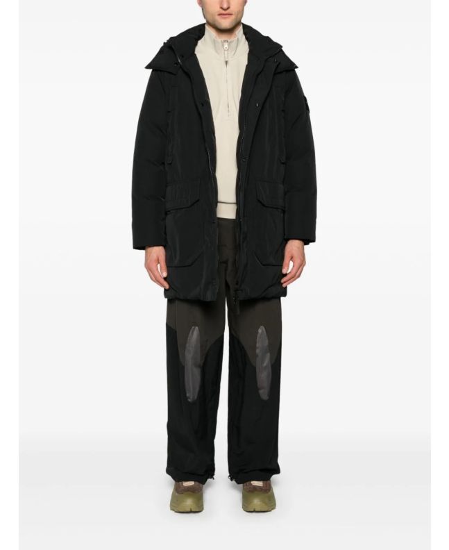 Spezial Madrid Stone Island 70726 Polyester Micro Twill Down Parka Black