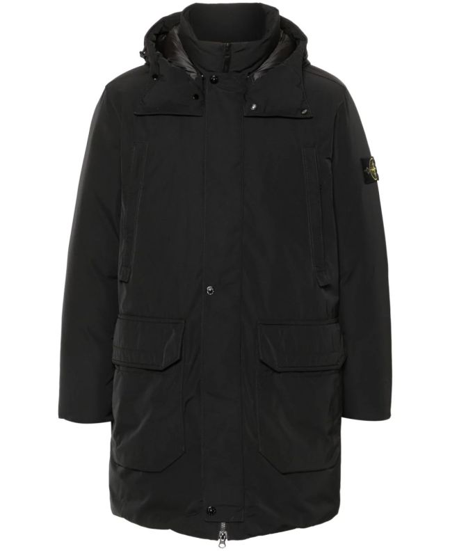 spezial madrid Stone Island 70726 Polyester Micro Twill Down Parka Black