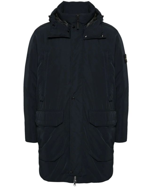 spezial madrid Stone Island 70726 Polyester Micro Twill Down Parka Navy Blue
