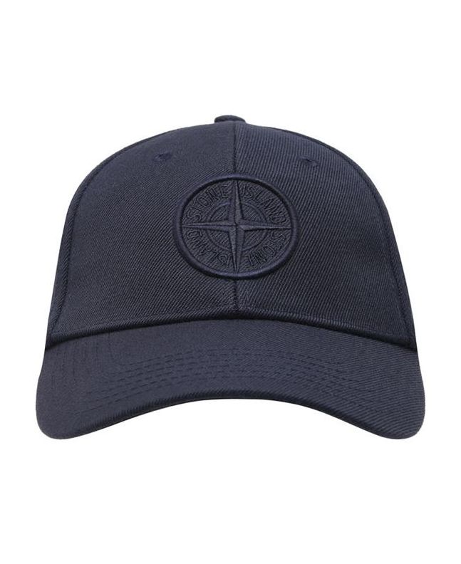 Spezial Madrid Stone Island 99661 Cotton Cap Navy Blue