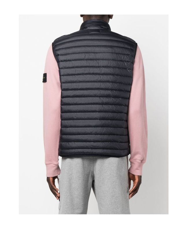 Spezial Madrid Stone Island G0224 Patch Nylon Down Gilet Navy Blue