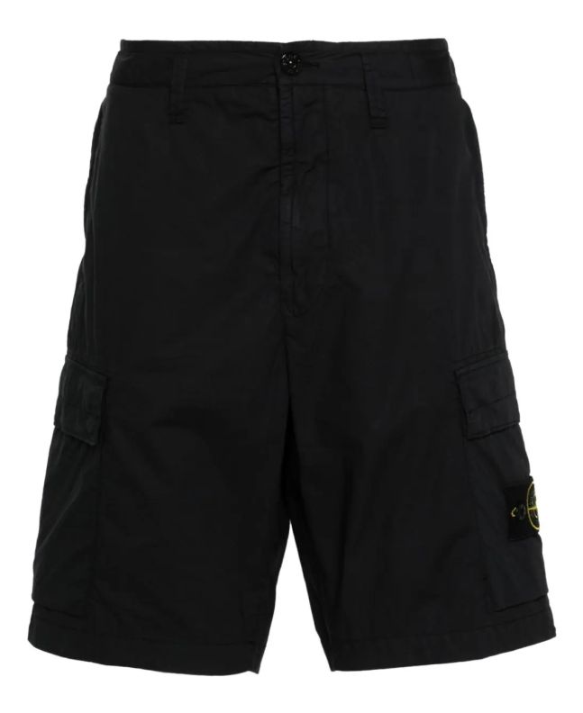 spezial madrid Stone Island L0803 Cargo Bermuda Shorts Navy Blue