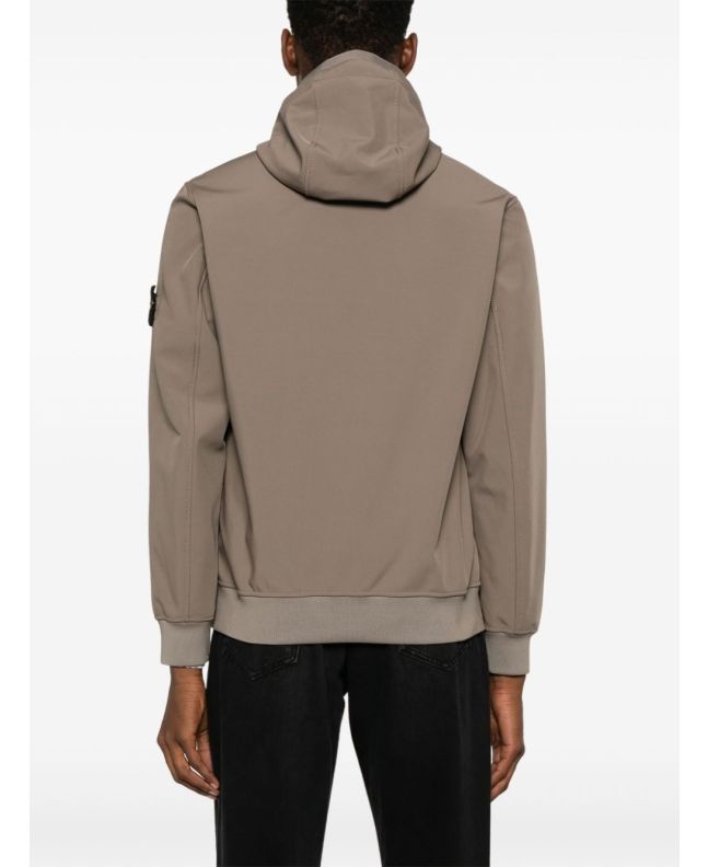 Spezial Madrid Stone Island Q0322 Soft Shell-R_E.DYE® Recycled Polyester Jacket Walnut