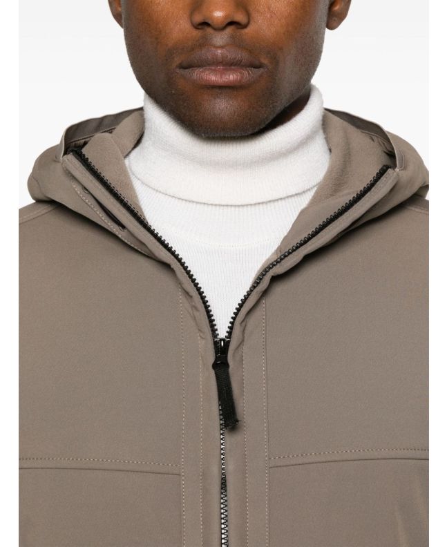 Spezial Madrid Stone Island Q0322 Soft Shell-R_E.DYE® Recycled Polyester Jacket Walnut