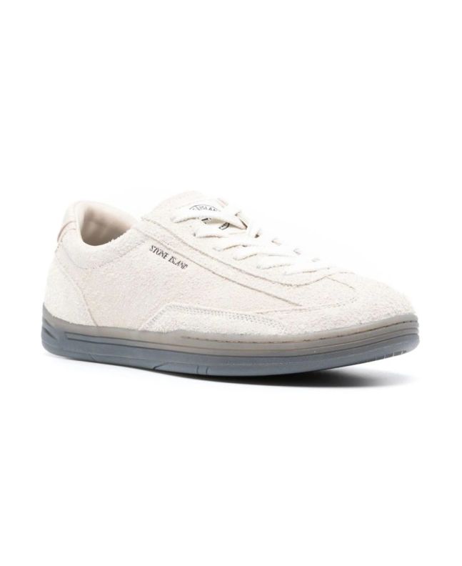 Spezial Madrid Stone Island S0101 Low Cut Suede Sneaker Ecru