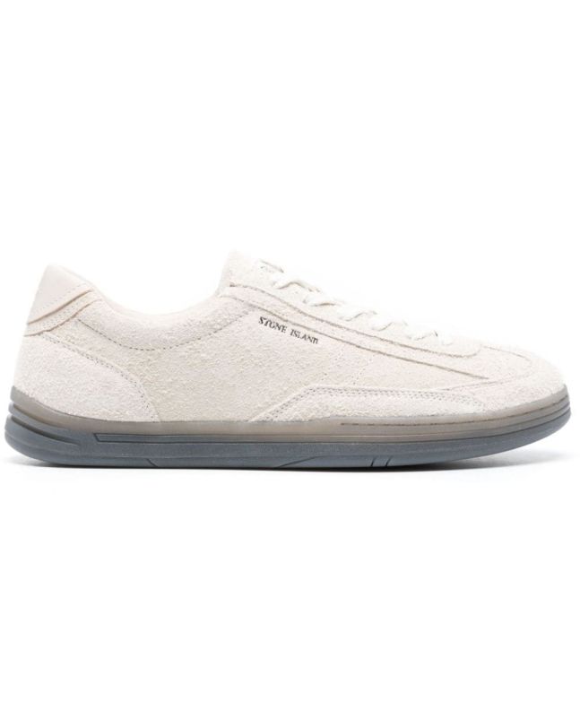 spezial madrid Stone Island S0101 Low Cut Suede Sneaker Ecru