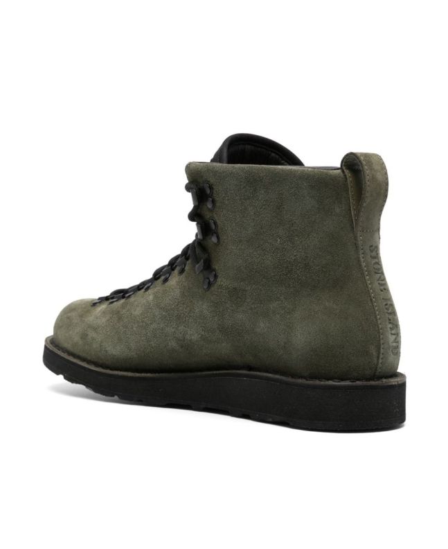 Spezial Madrid Stone Island S0203 Boots Suede Leather Sage Green