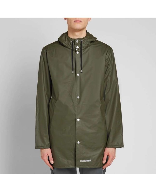 Spezial Madrid Stutterheim Stockholm Lightweight Raincoat Green