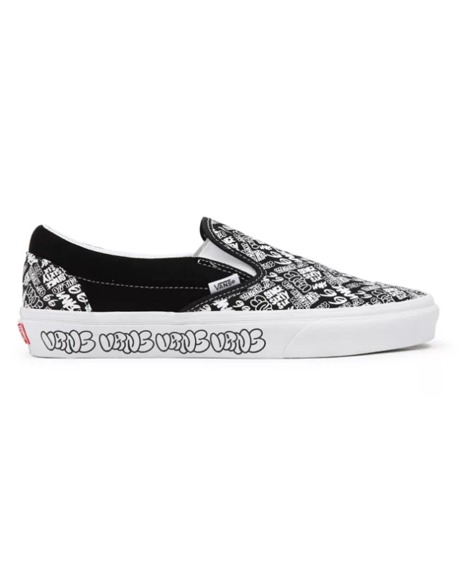 Spezial Madrid Vans UA Classic Slip On Graffiti Black & White