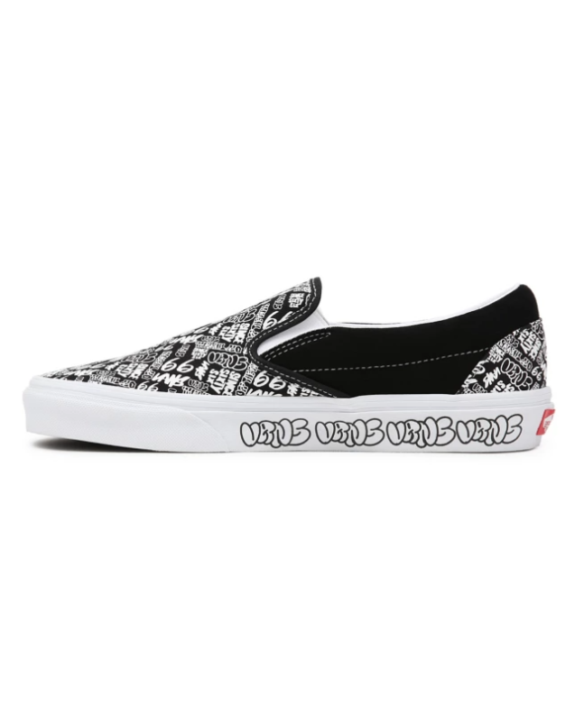 Spezial Madrid Vans UA Classic Slip On Graffiti Black & White