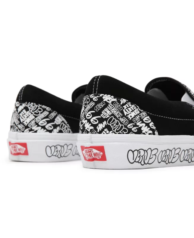 Spezial Madrid Vans UA Classic Slip On Graffiti Black & White