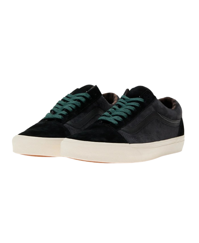 spezial madrid Vans UA Old Skool Pig Suede Plaid Gray & Black