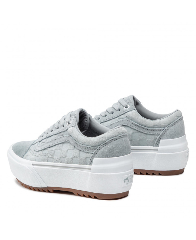 Spezial Madrid Vans UA Old Skool Stacked Emboss Check & True White