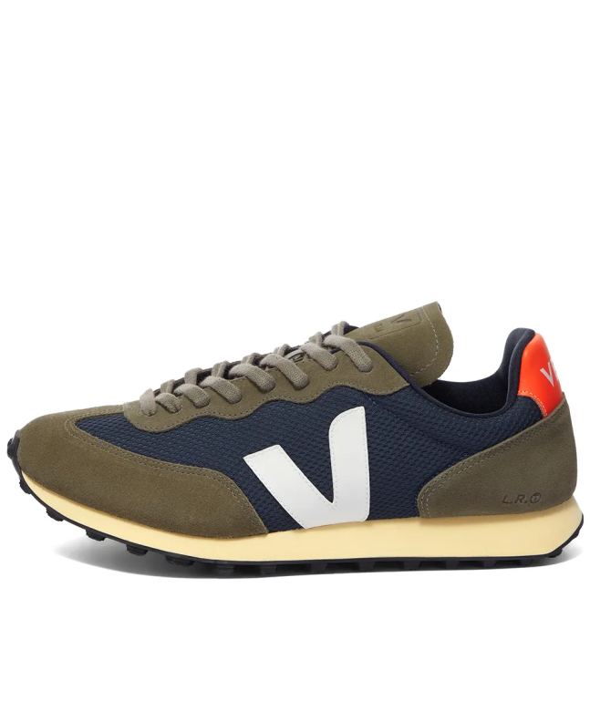 Spezial Madrid Veja Rio Branco Vintage Runner White & Orange Fluo