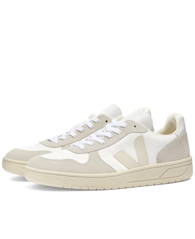 spezial madrid Veja V-10 B-Mesh Sneaker White & Natural Pierre