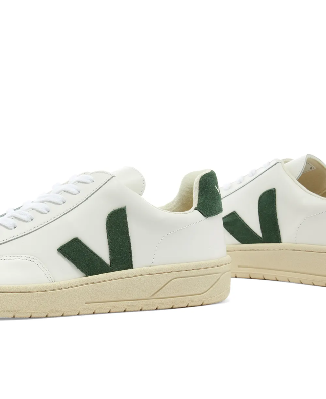 Spezial Madrid Veja V-12 Leather Sneaker White & Green