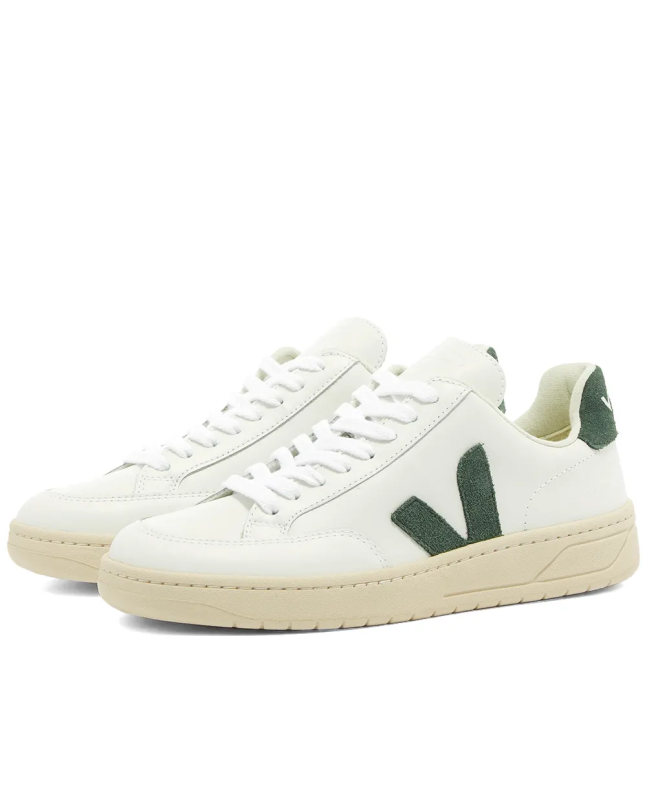 spezial madrid Veja V-12 Leather Sneaker White & Green
