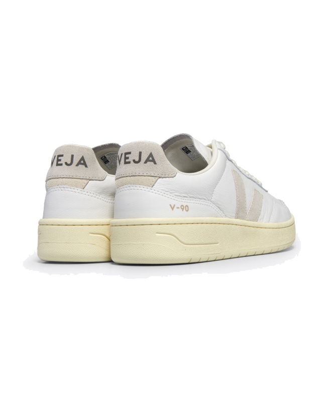 Spezial Madrid Veja V-90 Organic Leather Sneakers White & Natural