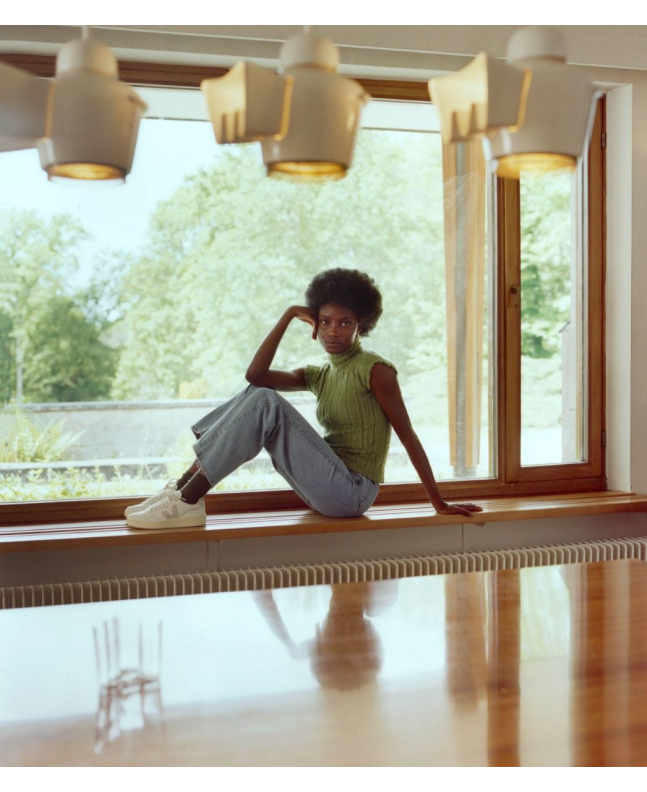 Spezial Madrid Veja V-90 Organic Leather Sneakers White & Natural