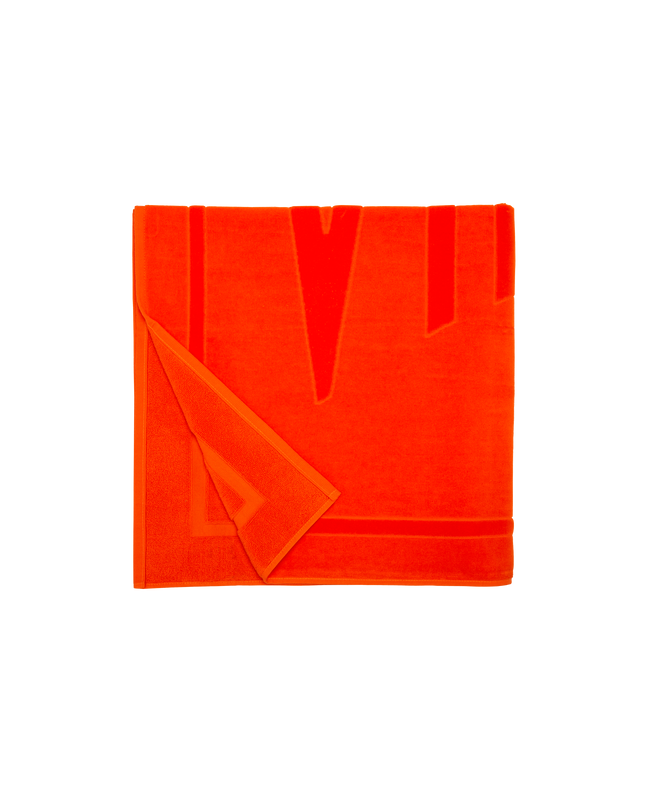 Spezial Madrid Vilebrequin Beach Towel Solid Apricot Orange