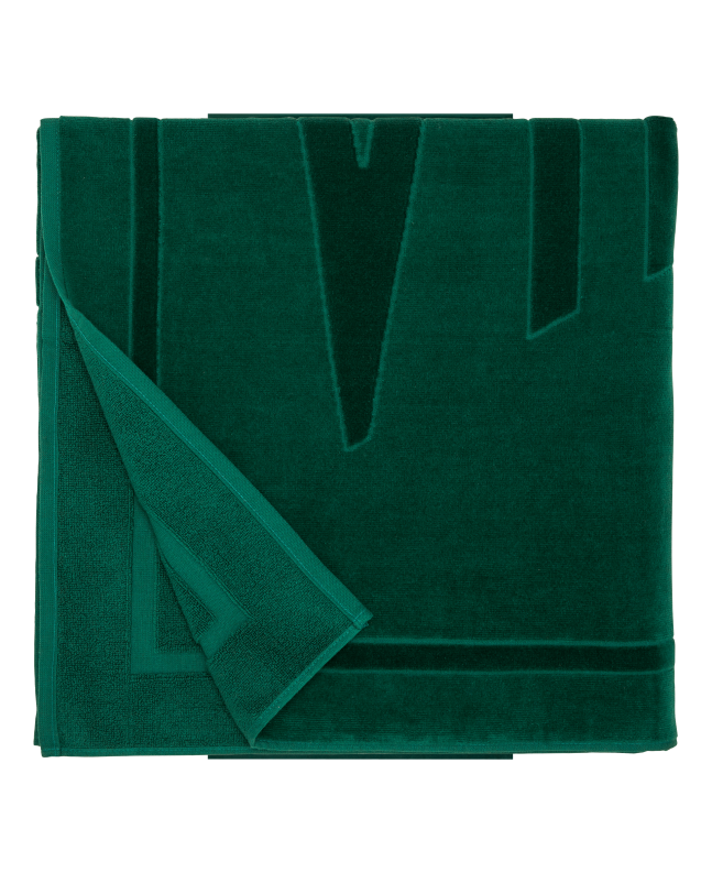 Spezial Madrid Vilebrequin Beach Towel Solid Ivy Green