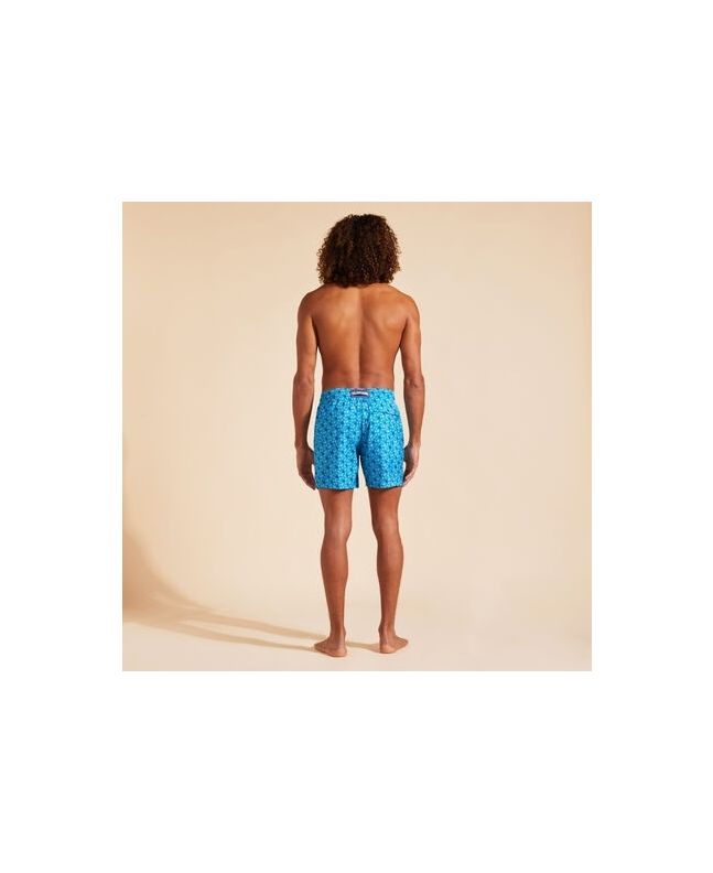 Spezial Madrid Vilebrequin Mahina Swin Short Ultra-light & Packable Micro Ronde Des Tortues Rainbow Hawaii Blue