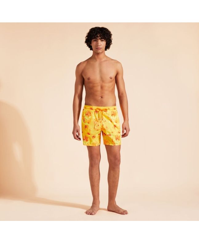 Spezial Madrid Vilebrequin Mahina Swin Short Ultra-light & Packable Toile De Jouy And Surf Corn