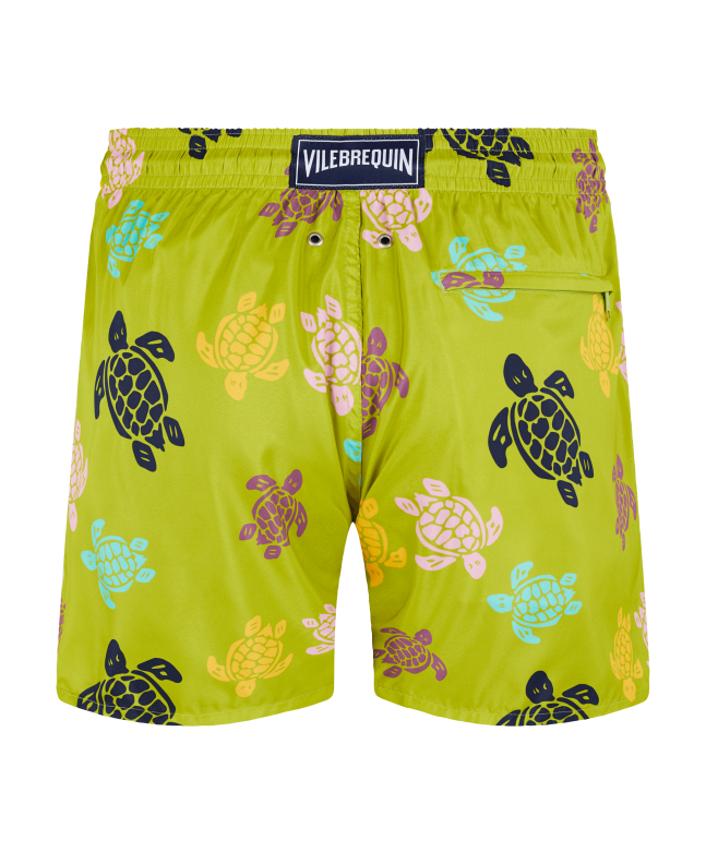 Spezial Madrid Vilebrequin Mahina Swin Short Ultra-light & Packable Ronde Des Tortues Multicolore Matcha & Green