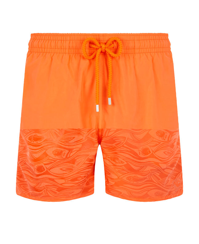 Spezial Madrid Vilebrequin Moorea Swin Short Aquarium Water-Reactive Guava Orange