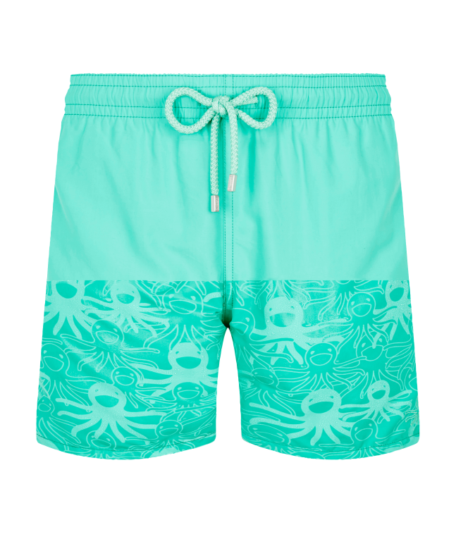 Spezial Madrid Vilebrequin Moorea Swin Short Medusas Water-Reactive Nenuphar Green