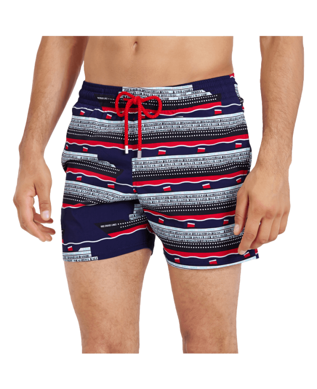 Spezial Madrid Vilebrequin Moorise Swim Short Stretch VBQ Cruise Lines Midnight Blue