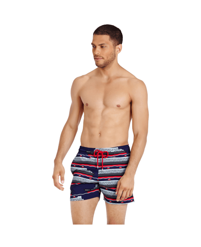 Spezial Madrid Vilebrequin Moorise Swim Short Stretch VBQ Cruise Lines Midnight Blue