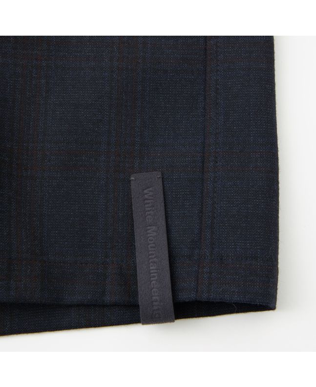 Spezial Madrid White Mountaineering Glen Check Mix Luggage Shirt Navy