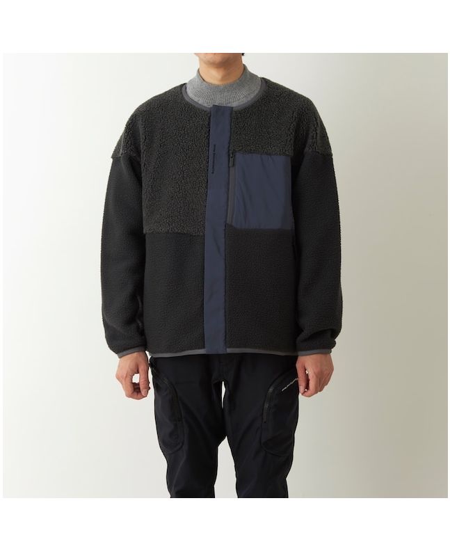 Spezial Madrid White Mountaineering Gore-Tex Infinium Patchwork Boa No Collar Jacket Charcoal