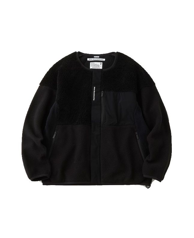 Spezial Madrid White Mountaineering Gore-Tex Infinium Patchwork Boa No Collar Jacket Black