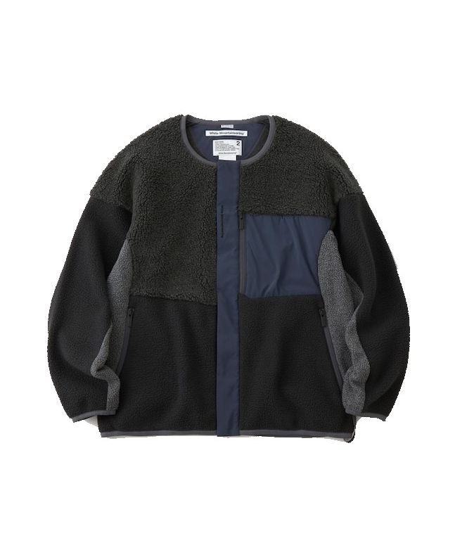 Spezial Madrid White Mountaineering Gore-Tex Infinium Patchwork Boa No Collar Jacket Charcoal