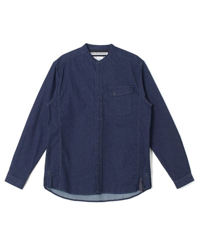 spezial madrid White Mountaineering One Washed Denim Shirt Indigo