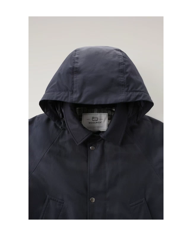 Spezial Madrid Woolrich Authentic Raglan Coat Melton Blue
