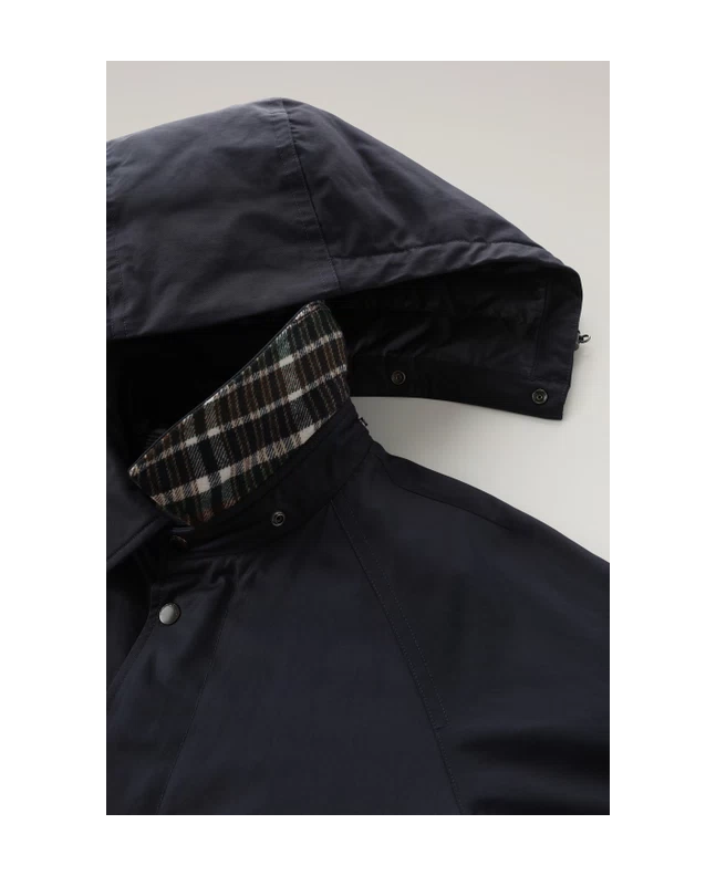 Spezial Madrid Woolrich Authentic Raglan Coat Melton Blue