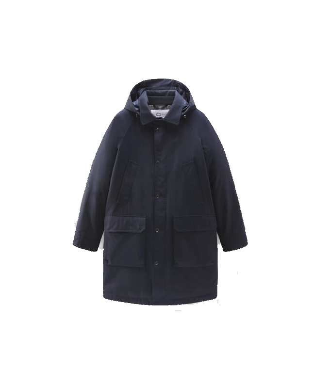 spezial madrid Woolrich Authentic Raglan Coat Melton Blue