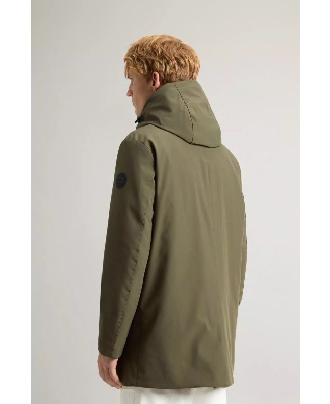Spezial Madrid Woolrich Barrow Mac Soft Shell Coat Dark Green