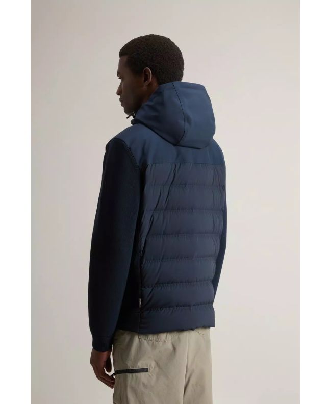 Spezial Madrid Woolrich Bering Hybrid Jacket Melton Blue