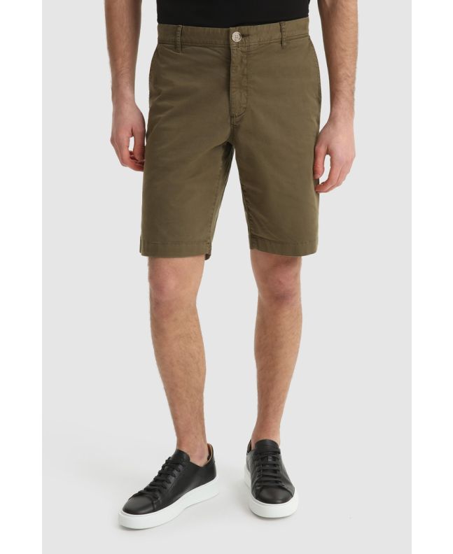 Spezial Madrid Woolrich Classic Cotton Shorts Army Olive