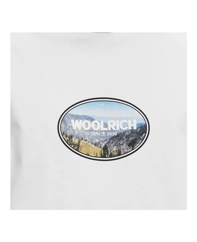 Spezial Madrid Woolrich Landscape Tee White Bright White