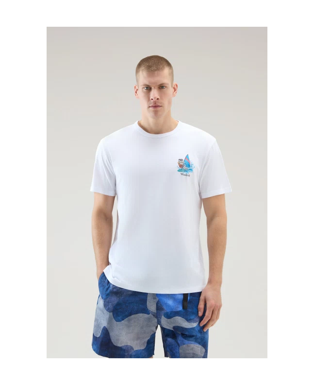 Spezial Madrid Woolrich Male Animated Sheep Cotton Tee White