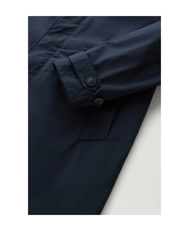 Spezial Madrid Woolrich New City Urban Touch Coat Melton Blue