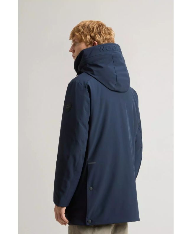 Spezial Madrid Woolrich Soft Shell Parka Melton Blue