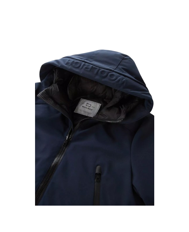 Spezial Madrid Woolrich Soft Shell Parka Melton Blue