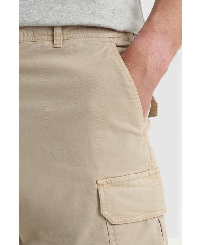Spezial Madrid Woolrich Stretch Cotton Cargo Shorts Oak